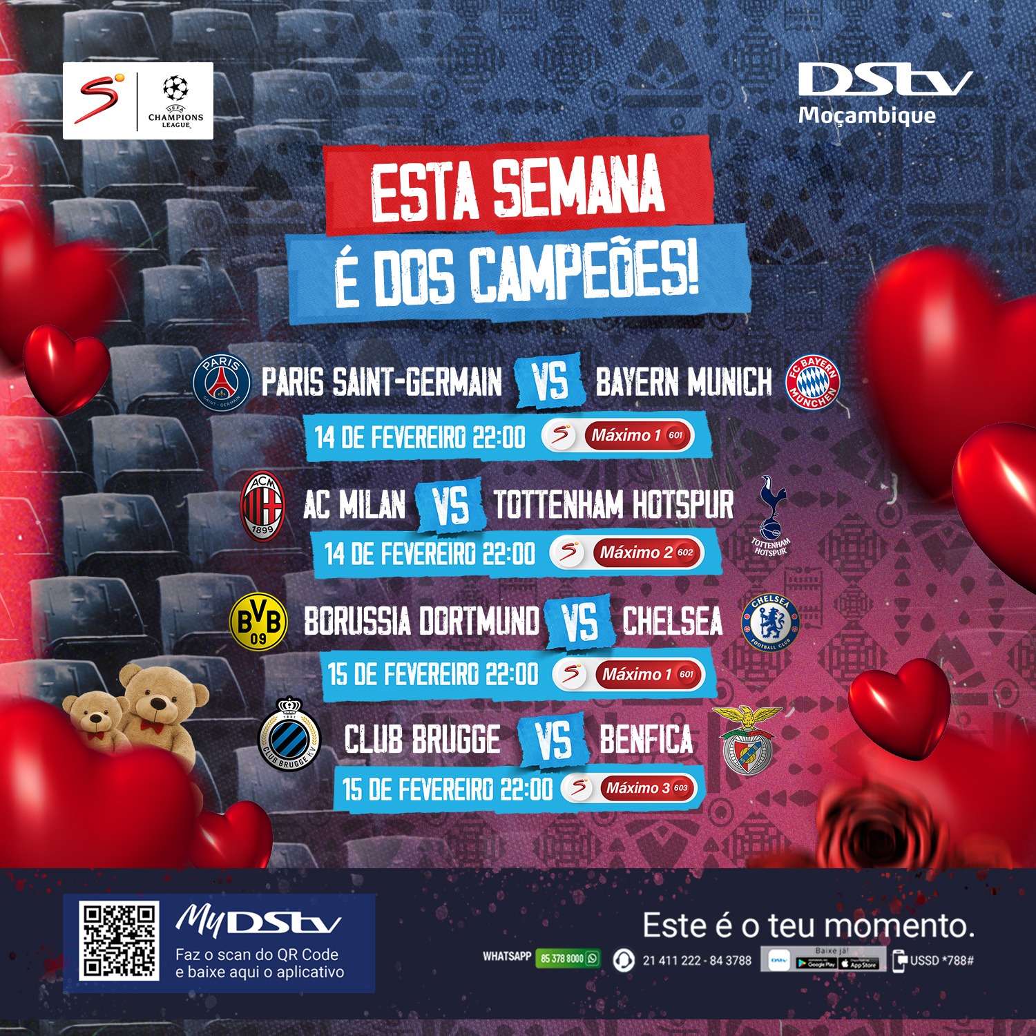 DStv - Os jogos da UEFA Champions League não param de chegar